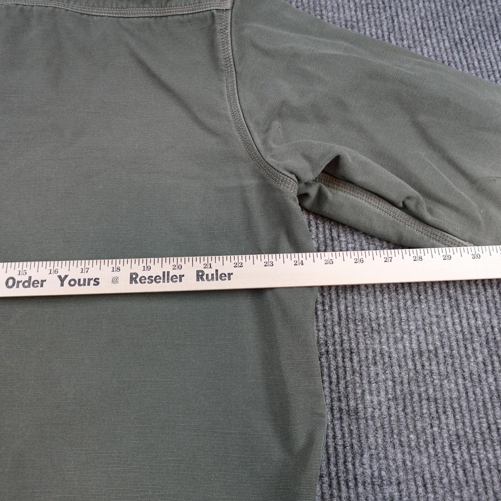 Carhartt Mens Large Green FR Canvas Workwear Jacket 100432-316 CAT 3 Shacket - Picture 7 of 9